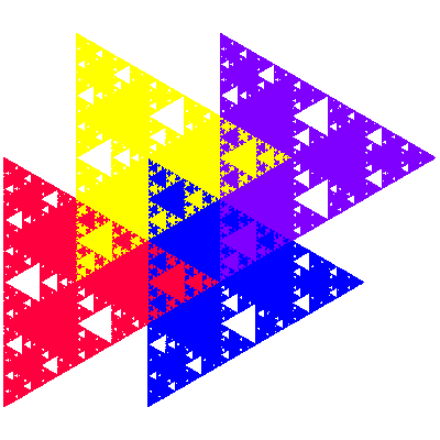 pseudo-Sierpinski triangle tiling